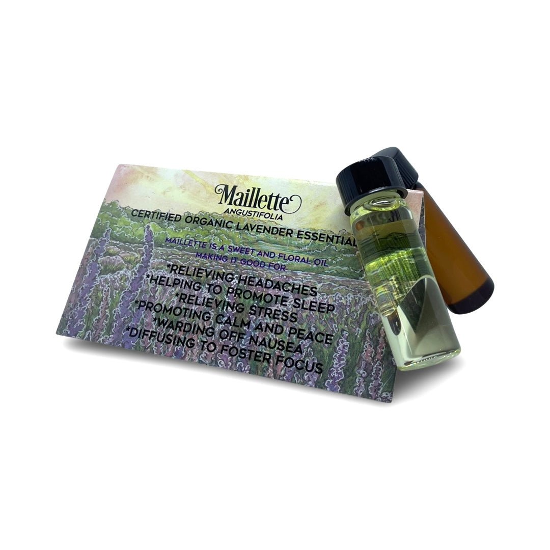 Organic Lavender Sachet with Organic Lavender Essential Oil